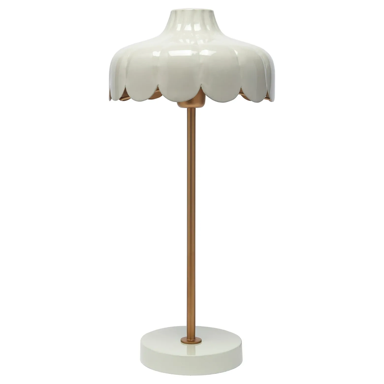 PR Home Wells lámpara de mesa beige/oro