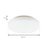 Prios Artin plafón LED, sensor, redondo, 22 cm