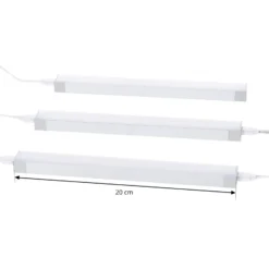 Prios Esbena Lámpara LED bajo mueble CCT 20 cm Juego de 3