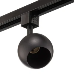 Prios Felipo 1 sistema de riel monofásico 3 luces negro