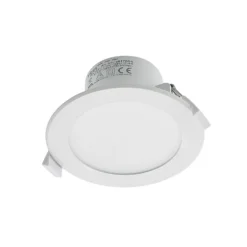 Prios foco empotrable LED Rida, blanco. Ø 12 cm, CCT, IP44