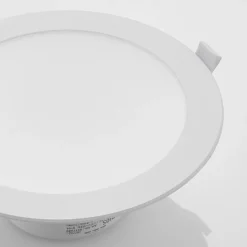 Prios foco empotrable LED Rida, blanco. Ø 23 cm, 25W, CCT, IP44