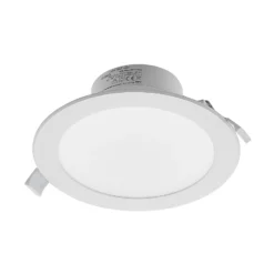 Prios foco empotrable LED Rida, blanco. Ø 19 cm, CCT, IP44