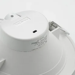 Prios foco empotrable LED Rida, blanco. Ø 23 cm, 25W, CCT, IP44