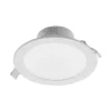 Prios foco empotrable LED Rida, blanco. Ø 19 cm, CCT, IP44