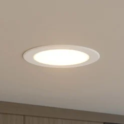 Prios foco empotrable LED Rida, blanco. Ø 15 cm, CCT, IP44