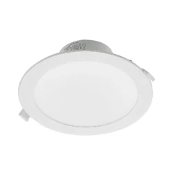 Prios foco empotrable LED Rida, blanco. Ø 23 cm, 30W, CCT, IP44