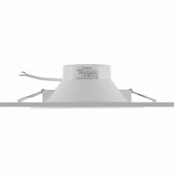 Prios foco empotrable LED Rida, blanco. Ø 23 cm, 30W, CCT, IP44
