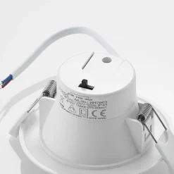 Prios foco empotrable LED Rida, blanco. Ø 10 cm, CCT, IP44