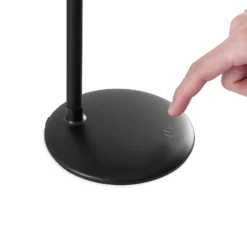 Prios LED lámpara de mesa recargable Opira, negro, USB, regulador táctil
