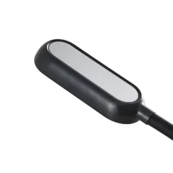 Prios LED lámpara de mesa recargable Opira, negro, USB, regulador táctil
