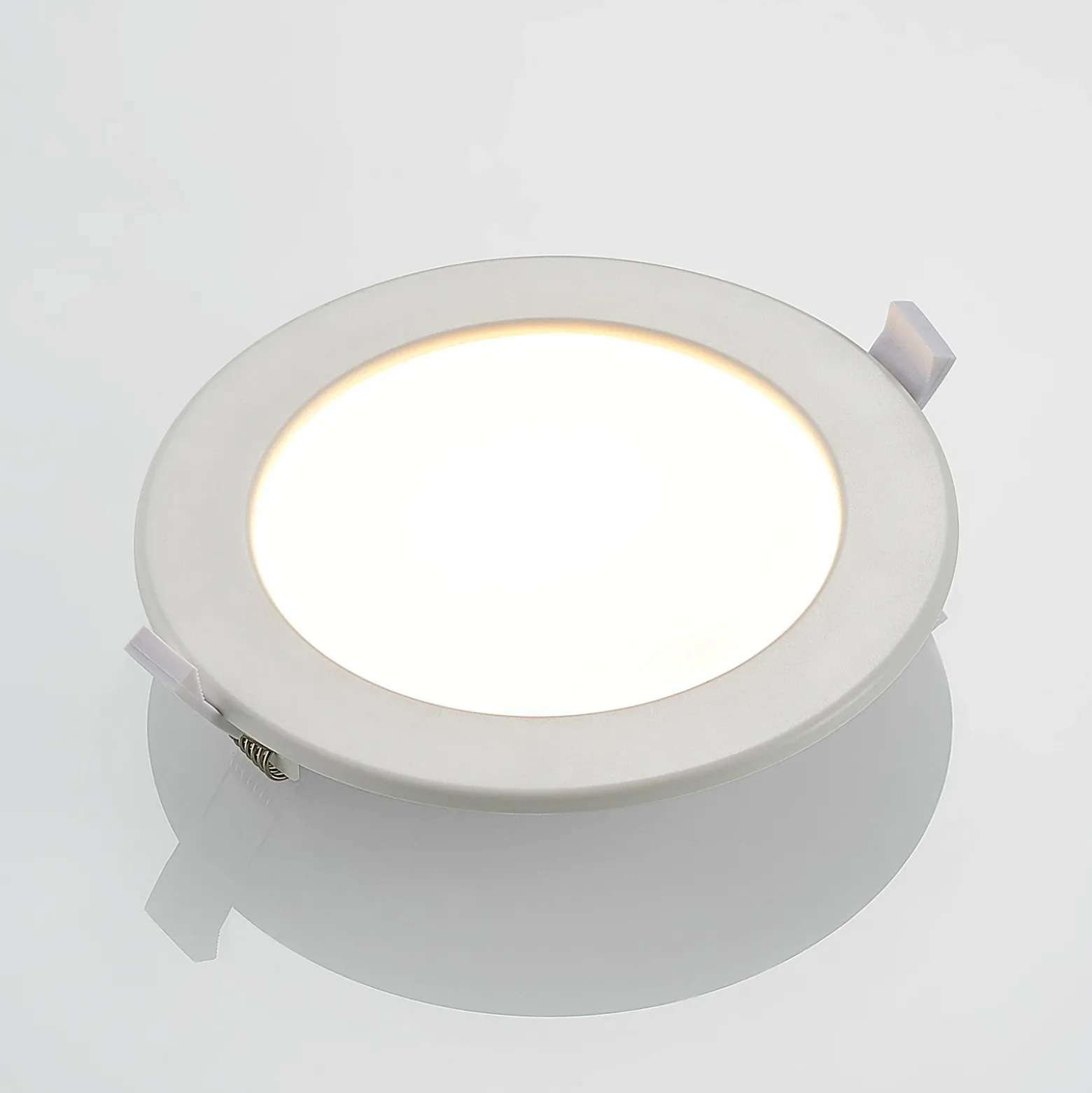 Prios lámpara empotrable LED Cadance, blanco, 17 cm, juego de 10, CCT