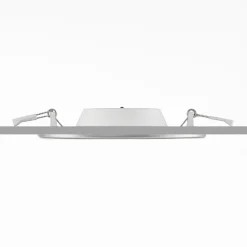 Prios lámpara empotrable LED Cadance, plata, 17 cm, CCT, IP44