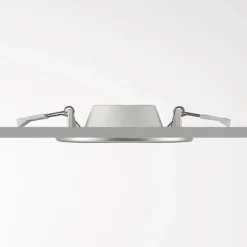 Prios lámpara empotrable LED Cadance, plata, 12 cm, CCT, IP44