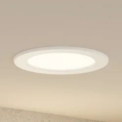 Prios lámpara empotrable LED Cadance, blanco, 17 cm, juego de 10, CCT
