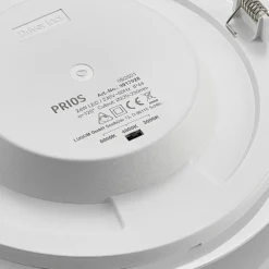 Prios lámpara empotrable LED Cadance, blanco, 24 cm, juego de 3, CCT