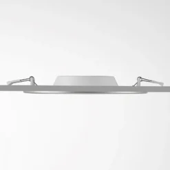 Prios lámpara empotrable LED Cadance, plata, 22 cm, CCT, IP44