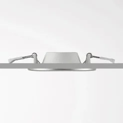 Prios lámpara empotrable LED Cadance, plata, 12 cm, juego de 10, CCT