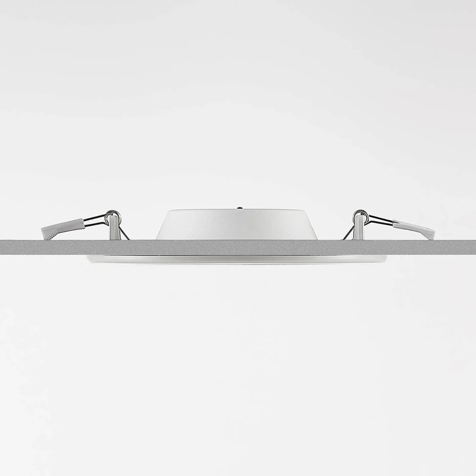 Prios Lámpara empotrable LED Cadance, blanca, 17 cm, CCT, IP44