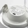 Prios lámpara empotrable LED Cadance, plata, 12 cm, CCT, IP44