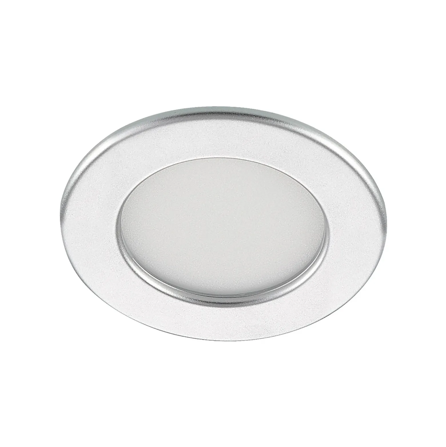 Prios lámpara empotrable LED Cadance, plata, 12 cm, CCT, IP44