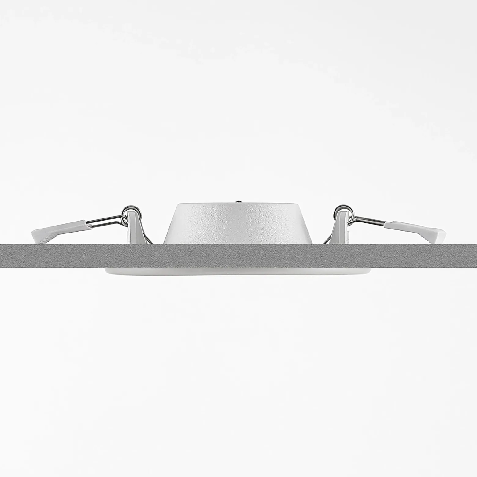 Prios lámpara empotrable LED Cadance, blanco, 12 cm, CCT, IP44