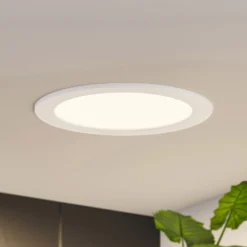 Prios lámpara empotrable LED Cadance, blanco, 22 cm, juego de 3, CCT