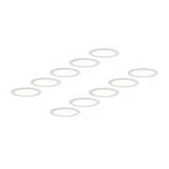 Prios lámpara empotrable LED Cadance, blanco, 22 cm, juego de 10, CCT