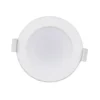 Prios lámpara empotrable LED Rida, juego de 10, blanco, 15 cm, CCT, IP44