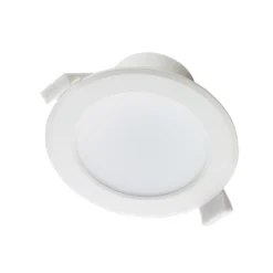 Prios lámpara empotrable LED Rida, juego de 10, blanco, 15 cm, CCT, IP44