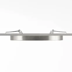 Prios lámpara LED de techo Aureka, Ø 23 cm, plata, metal
