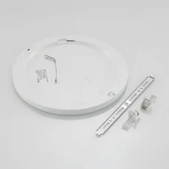 Prios lámpara LED de techo Aureka, set de 2, sensor, Ø 33 cm, blanco