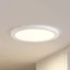 Prios lámpara LED de techo Aureka, detector de movimiento, Ø 33 cm, blanco