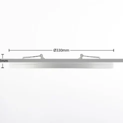 Prios lámpara LED de techo Aureka, detector de movimiento, Ø 33 cm, blanco