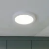 Prios lámpara LED de techo Aureka, detector de movimiento, Ø 23 cm, blanco