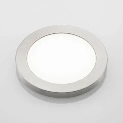 Prios lámpara LED de techo Aureka, Ø 23 cm, plata, metal