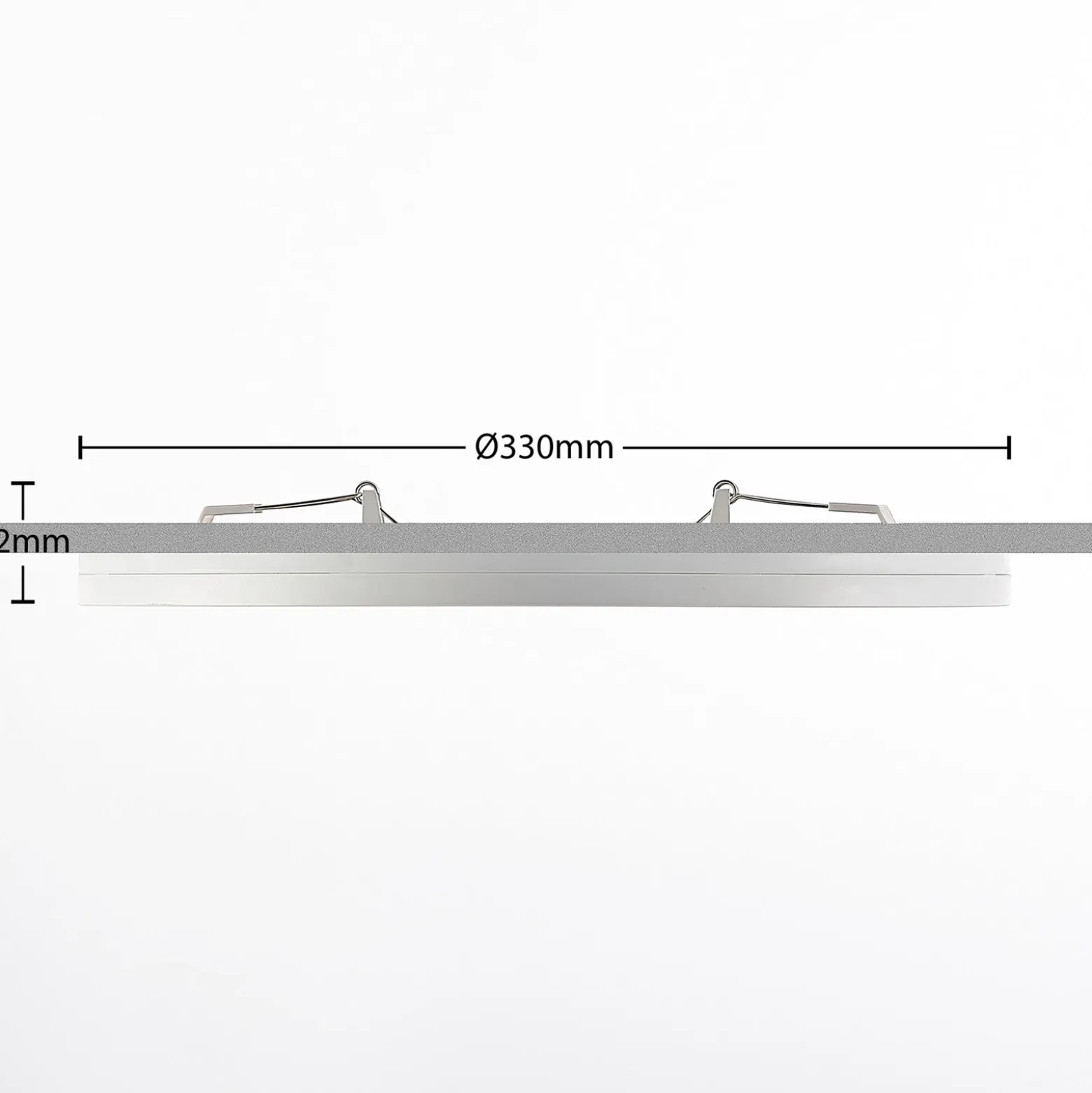 Prios lámpara LED de techo Aureka, set de 2, sensor, Ø 33 cm, blanco