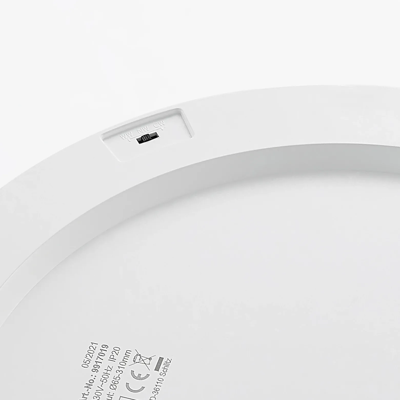 Prios lámpara LED de techo Aureka, set de 2, sensor, Ø 33 cm, blanco