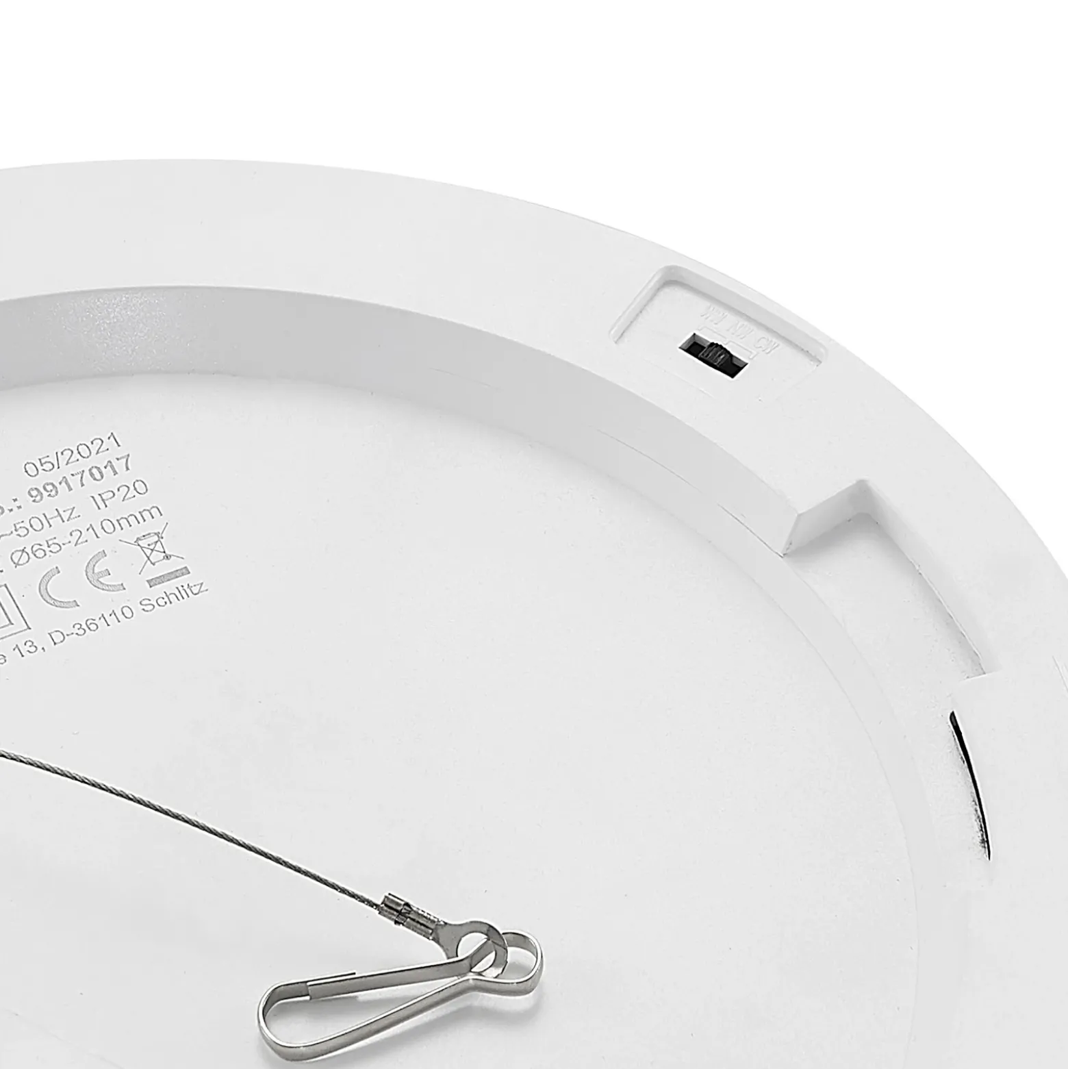Prios lámpara LED de techo Aureka, set de 2, sensor, Ø 23 cm, blanco