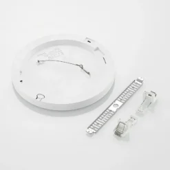 Prios lámpara LED de techo Aureka, set de 2, sensor, Ø 23 cm, blanco