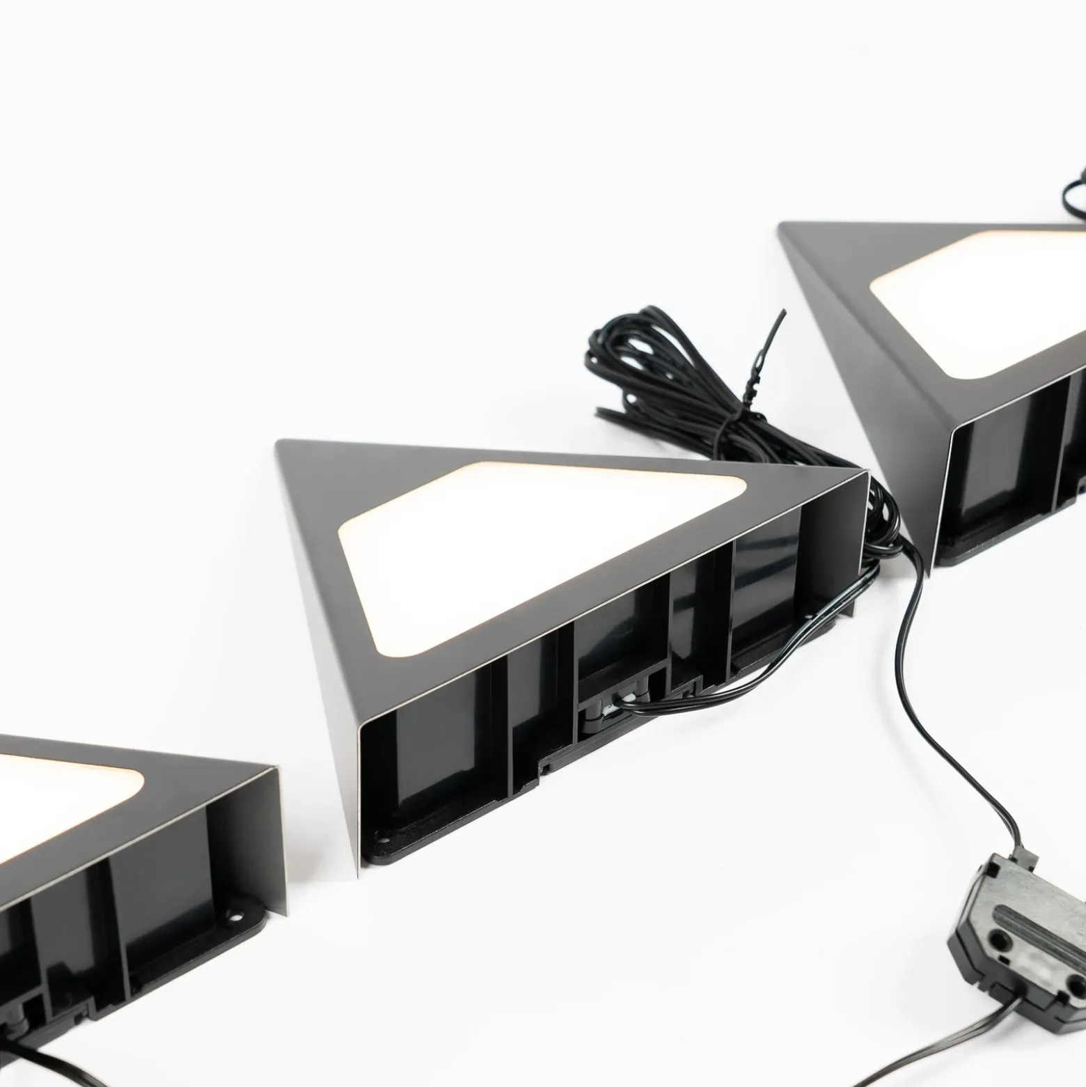 Prios Odia Lámpara LED bajo mueble, negra, 3 unidades