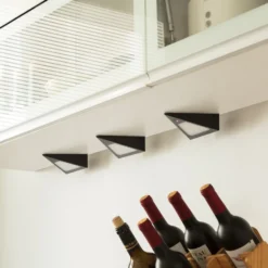 Prios Odia Lámpara LED bajo mueble, negra, 3 unidades