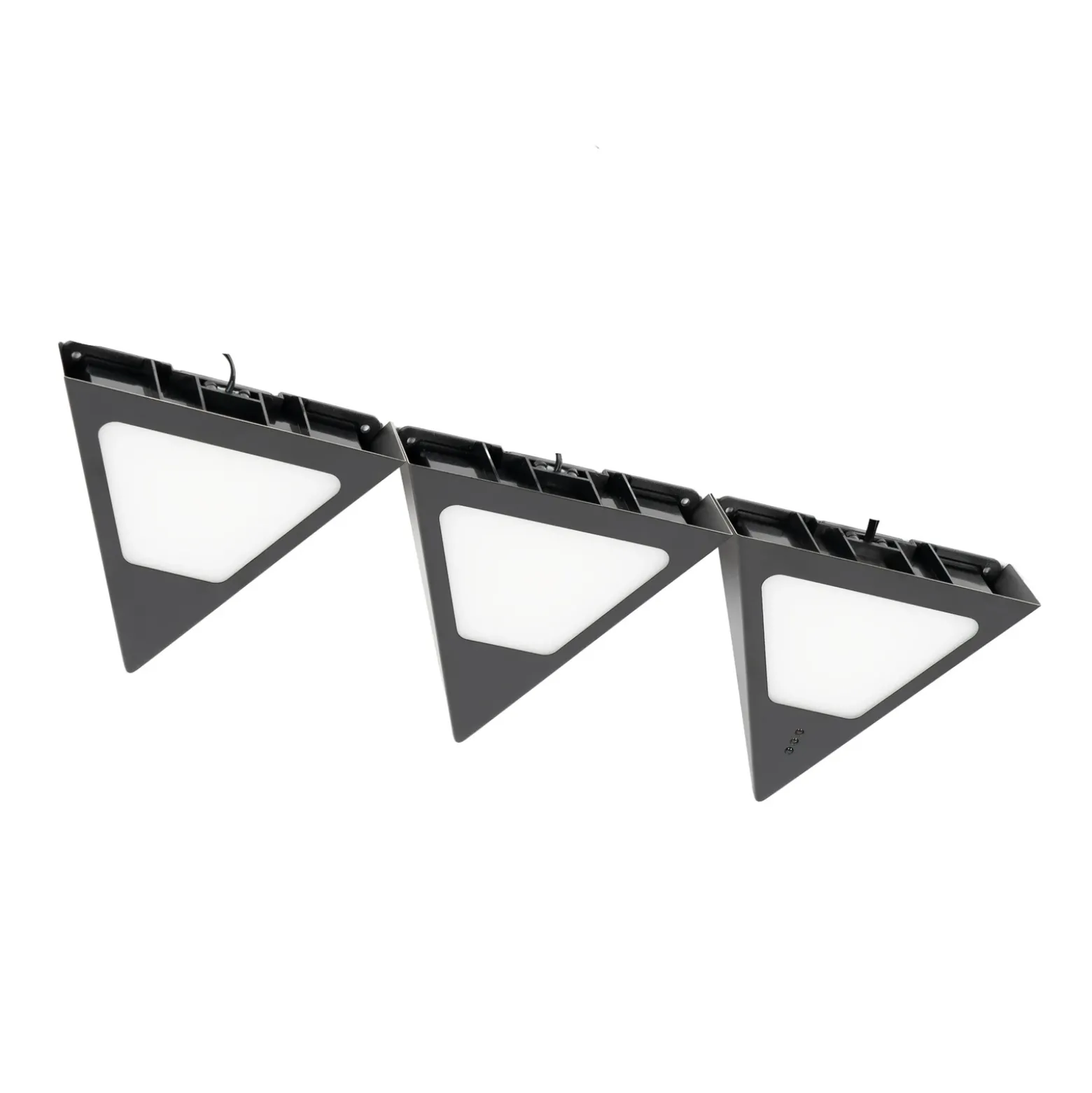 Prios Odia Lámpara LED bajo mueble, negra, 3 unidades
