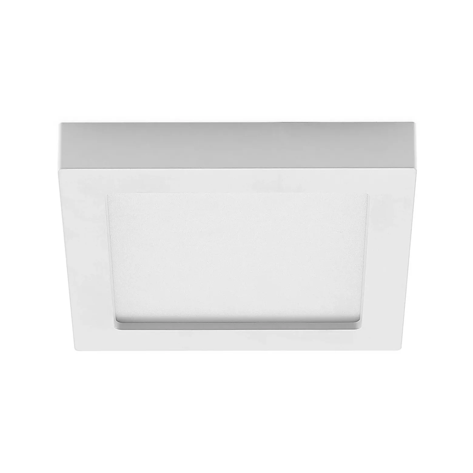 Prios Plafón LED Alette, blanco, 22,7 cm, 18 W, atenuable