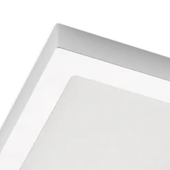 Prios Plafón LED Alette, plata, 22,7cm, 24W, atenuable