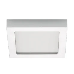 Prios Plafón LED Alette, plata, 22,7cm, 24W, atenuable