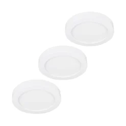 Prios Plafón LED Edwina, blanco, 18 cm, set de 3