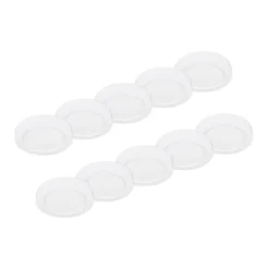 Prios Plafón LED Edwina, blanco, 12 cm, lote de 10