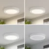 Prios Plafón LED Edwina, blanco, 25 cm, set de 3