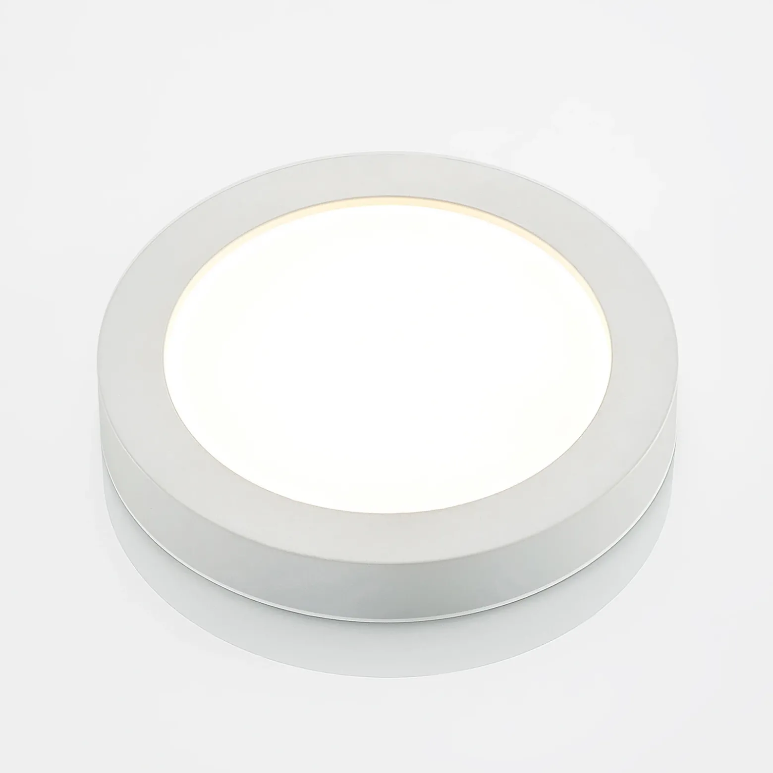 Prios Plafón LED Edwina, blanco, 25 cm, set de 3